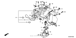 NC700X Центральная облицовка