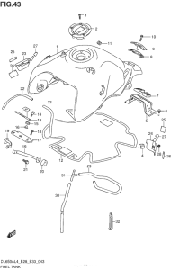 DL650 (ABS) Fuel Tank (Dl650Al4 E33)