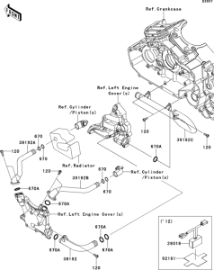 VN1700 Патрубки охлаждения