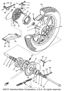 SR500H Переднее колесо