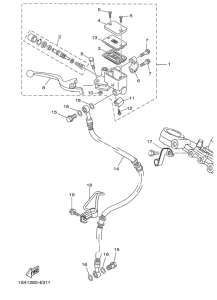 YBR250 Главный тормозной цилиндр