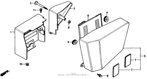 CMX250C Боковые обтекатели