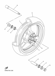 XJR1300C Переднее колесо