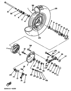 XC125 Переднее колесо