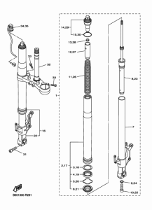 FJR1300AE Передняя вилка