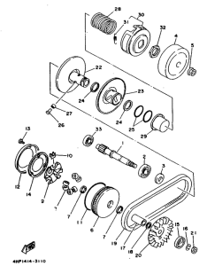 XC125 Сцепление