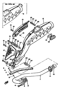XT500 Выхлопная система