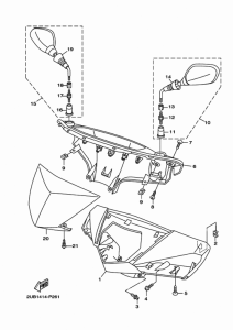XC125SR カウリング 1