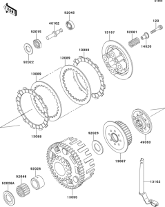 ZX400 Сцепление