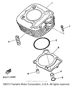 XT250K Цилиндры