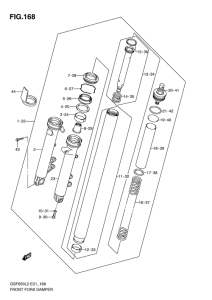 GSF650 (ABS) Демпфер передней вилки