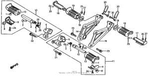 VF750S Подножки