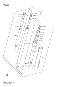 LS650 Передняя вилка