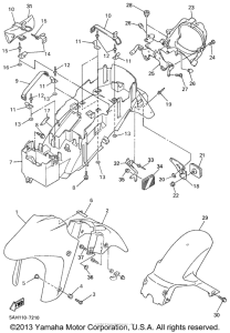 YZF600RRC Крыло