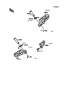 KX125 Подножки