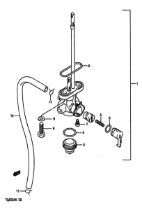 TS250 Топливный кран