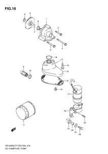 VS1400 Масляный и топливный насос