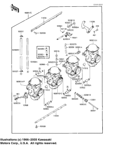 KZ1100 Carburetor assy