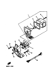 DT50LC DT50G Taillight unit ass`y