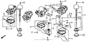 CB650SC Carburetor component