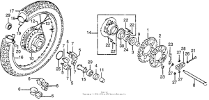 CB750 Переднее колесо