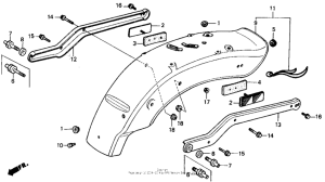 CMX250C Задний бампер