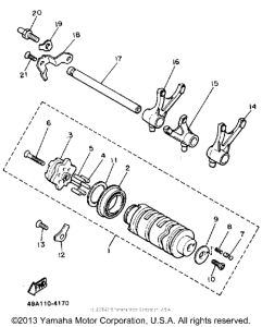 FJ600LC Shift cam-fork