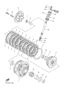FZ6-NS Сцепление