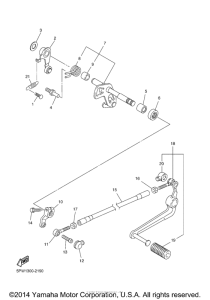 YZF-R1 Вал переключения