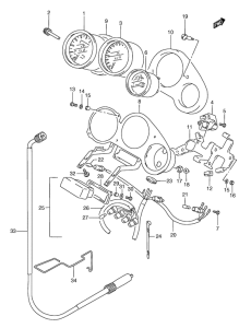 RGV250 Спидометр-тахометр