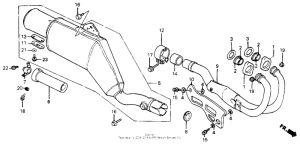 XR200R Muffler 84-85