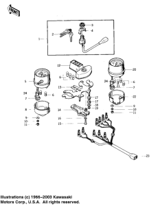 KZ400 Meters / ignition switch