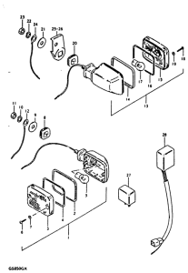 GS850 Поворотники