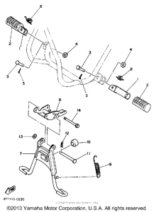 PW50A Stand - footrest