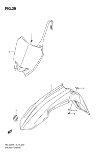 RM-Z250 Переднее крыло