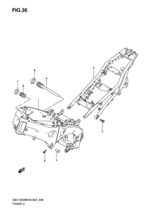 GSX1300BK (ABS) Frame comp
