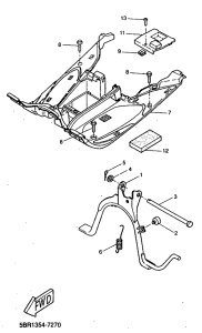 YQ50 Stand. footrest