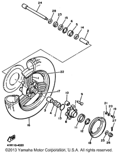 XVZ13DB Переднее колесо