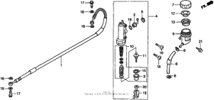 CR500R Задний тормозной цилиндр