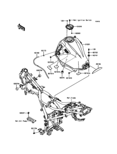 KLE250 フューエルタンク