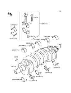 ZX250 Коленвал