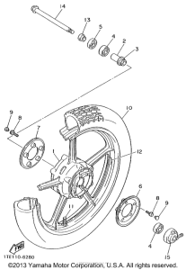 XV1100LC Переднее колесо