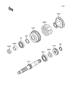 Z750 Secondary shaft