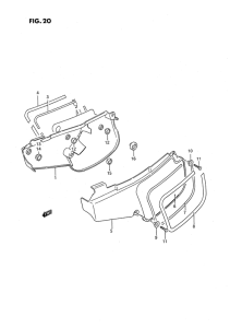 RM80 Обтекатель задний