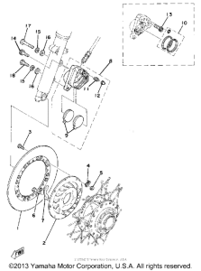 TZ250F Front disc brake - caliper