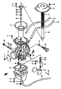 DR600 Carburetor assy