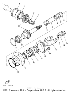 XZ550RJ Промежуточный ведущий вал