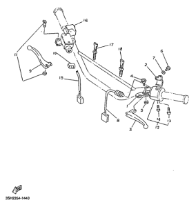 TDR125R Handle switch. lever