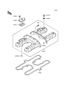 ZR1100 Крышка головки цилиндров