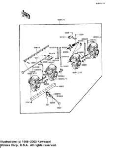 KZ1100 Carburetor assy